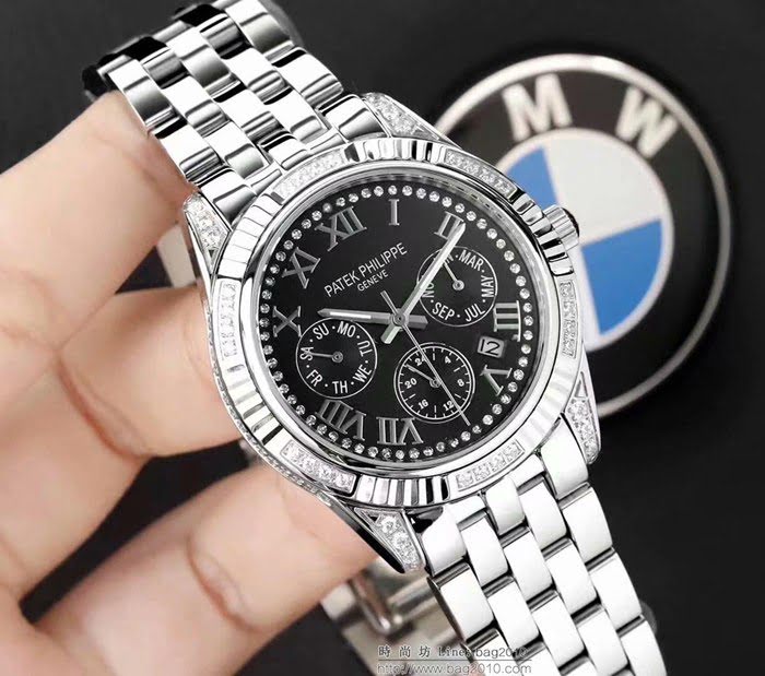 百達翡麗PATEK PHILPPE 全新多功能腕表 進口9100機械機芯 316L精鋼表殼錶帶 超級防水 最佳男士腕表  wssb4979